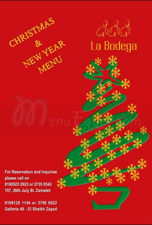 La Bodega Restaurant menu Egypt